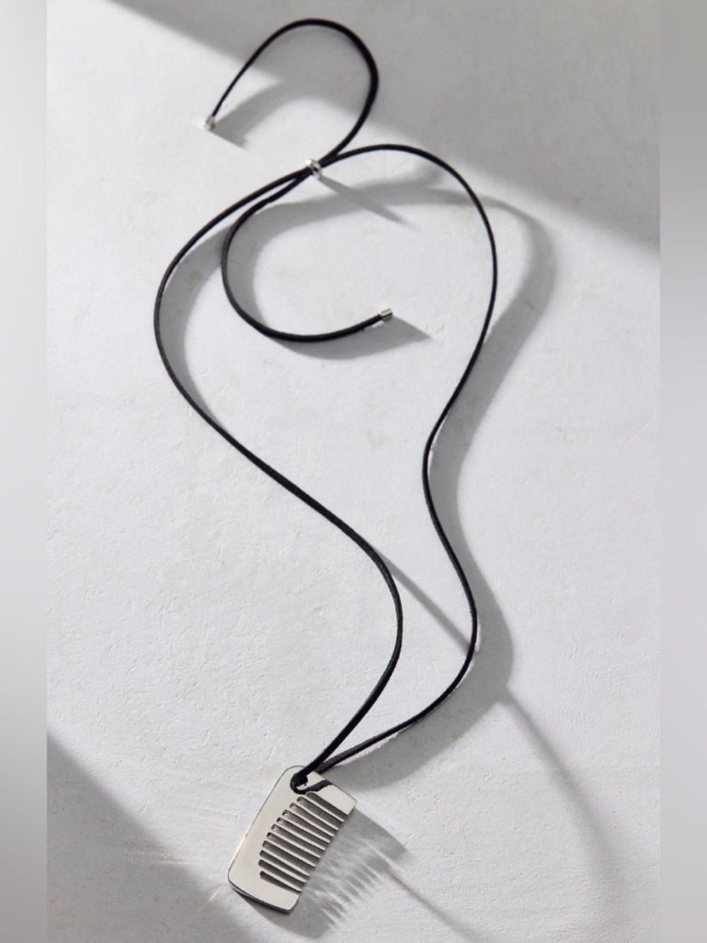 Good Hair Day Pendant Adjustable Leather Corded Necklace